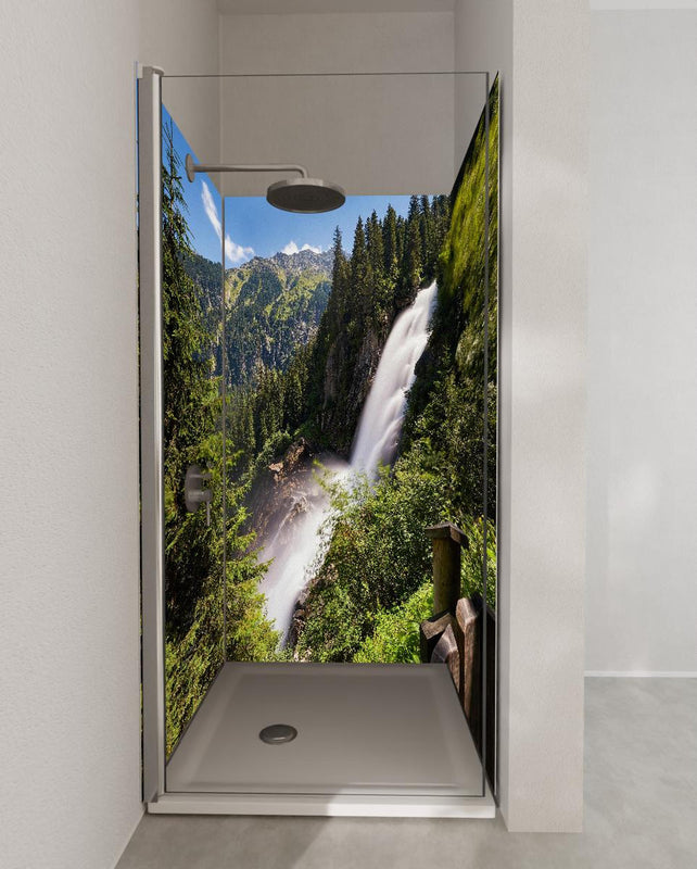 Duschrückwand - Krimmler Wasserfall