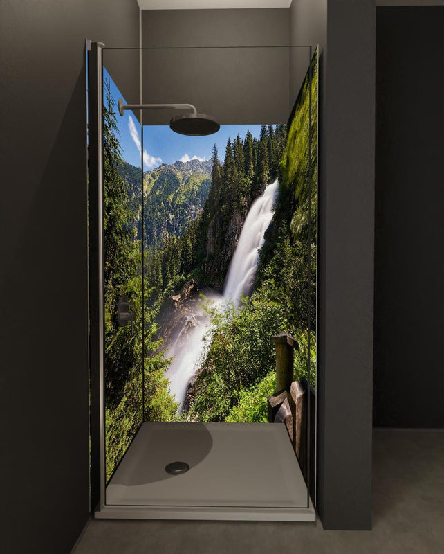 Duschrückwand - Krimmler Wasserfall