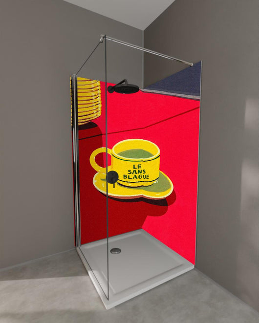 Duschrückwand - Le Sans Blague