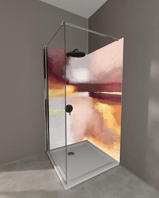 Duschrückwand - Moderne Farben - Gemälde