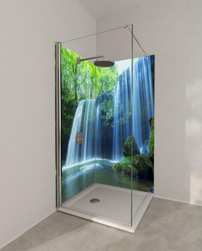 Duschrückwand - Prächtiger Nabigataki-Wasserfall