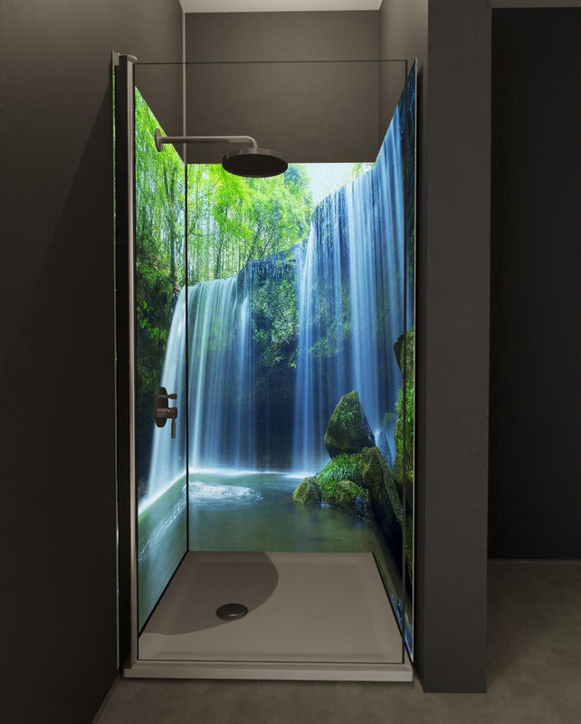 Duschrückwand - Prächtiger Nabigataki-Wasserfall