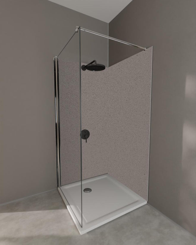 Duschrückwand - Quarz Graphite Grey