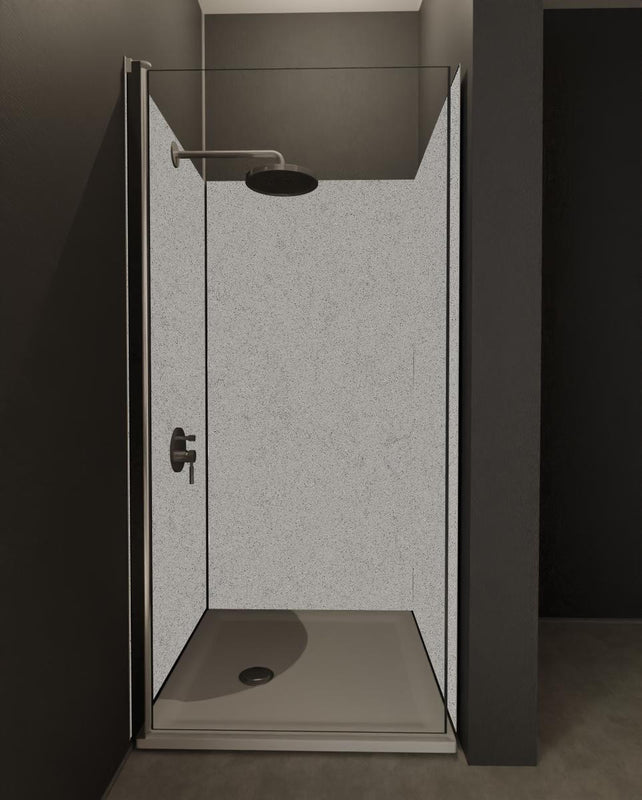 Duschrückwand - Quarz Titan Light