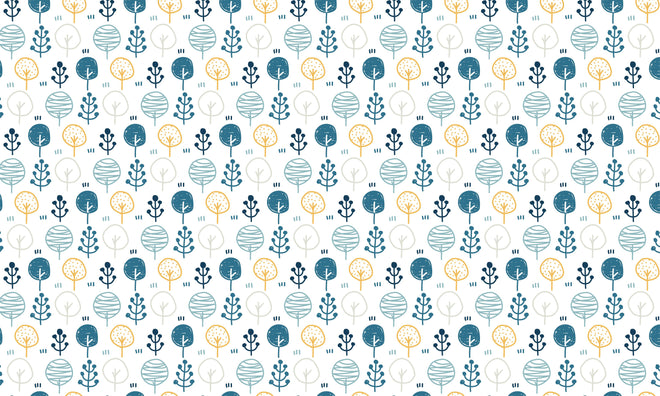 Duschrückwand - Seamless Scandinavian Abstract Pattern Design
