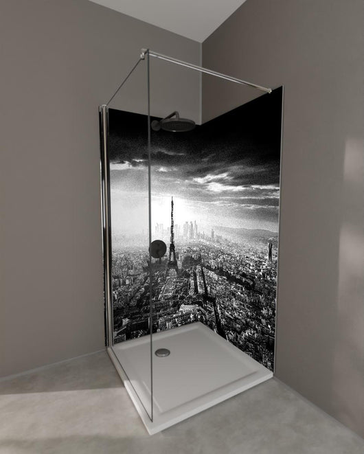 Duschrückwand - Stadtbild - Paris, Frankreich