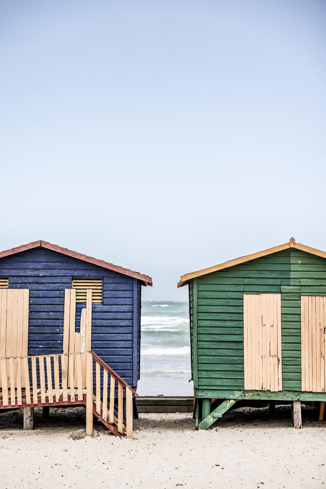 Duschrückwand - Strandhütten am Meer