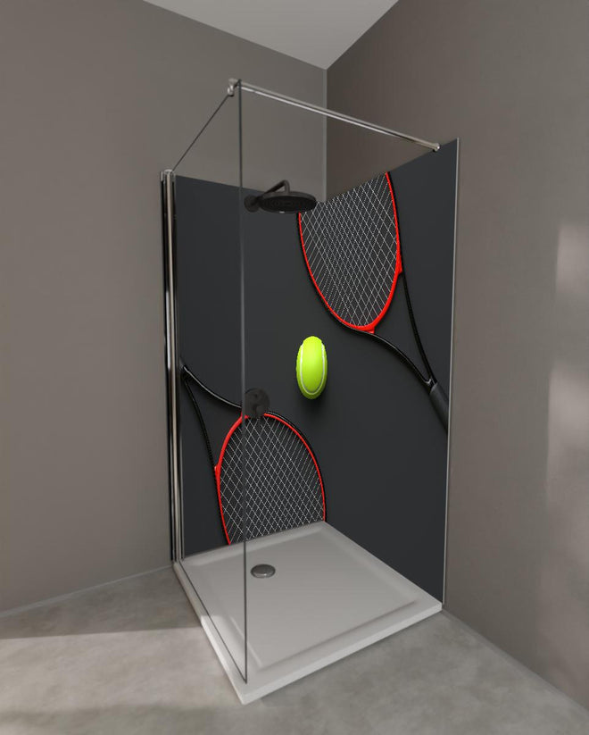 Duschrückwand - Tennis - 3D Render