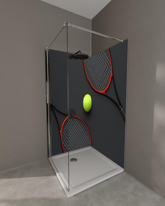 Duschrückwand - Tennis - 3D Render