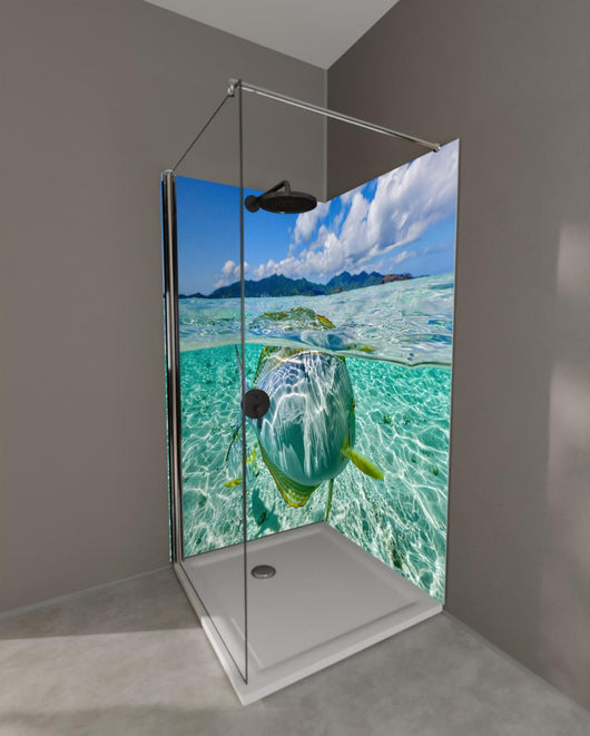 Duschrückwand - Tropischer Fisch - Unterwasserwelt