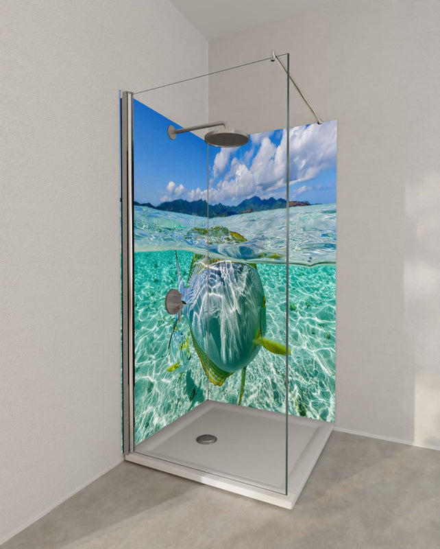Duschrückwand - Tropischer Fisch - Unterwasserwelt
