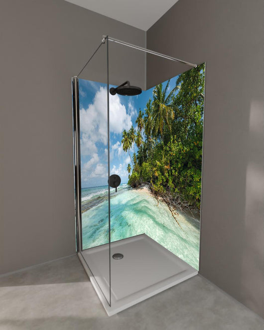 Duschrückwand - Turquoise Bay