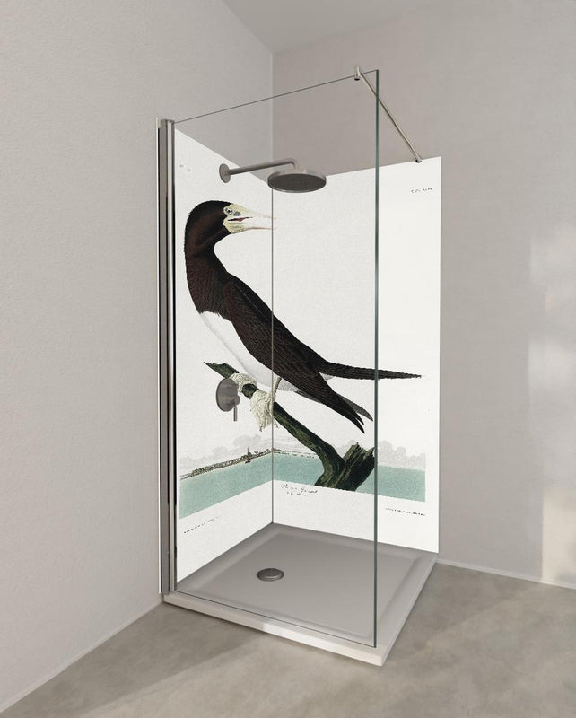 Duschrückwand - Vogel Portrait - Robert Havel