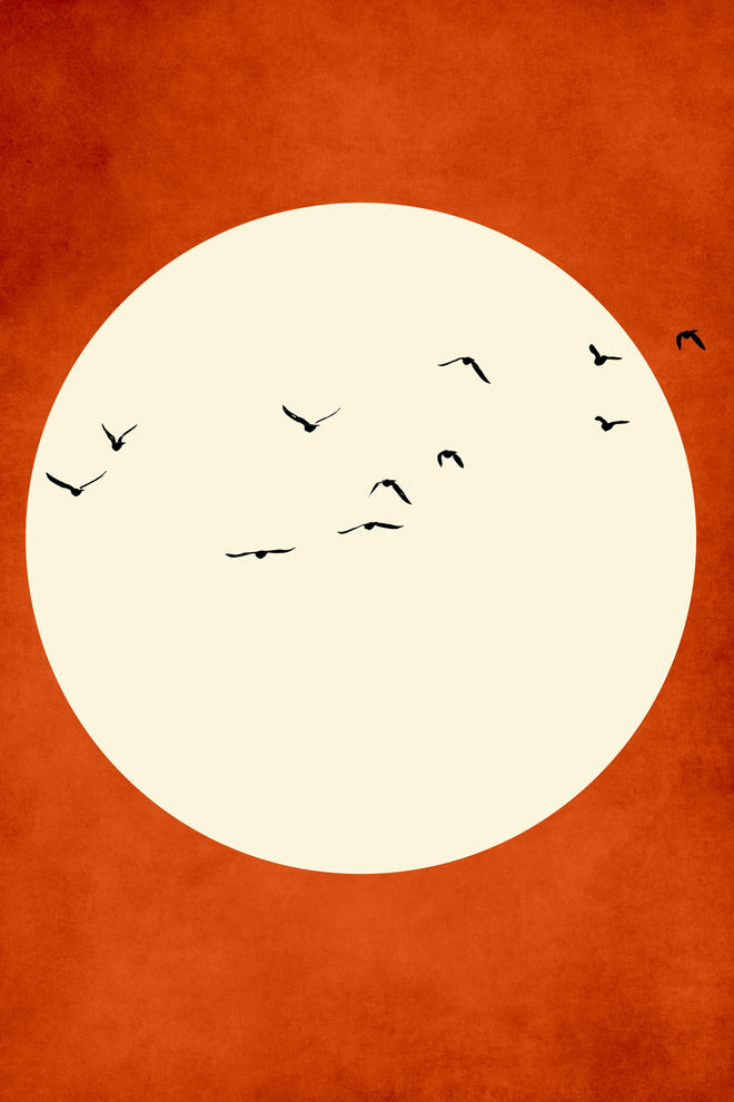 Duschrückwand - Warmer Mond - Grafik