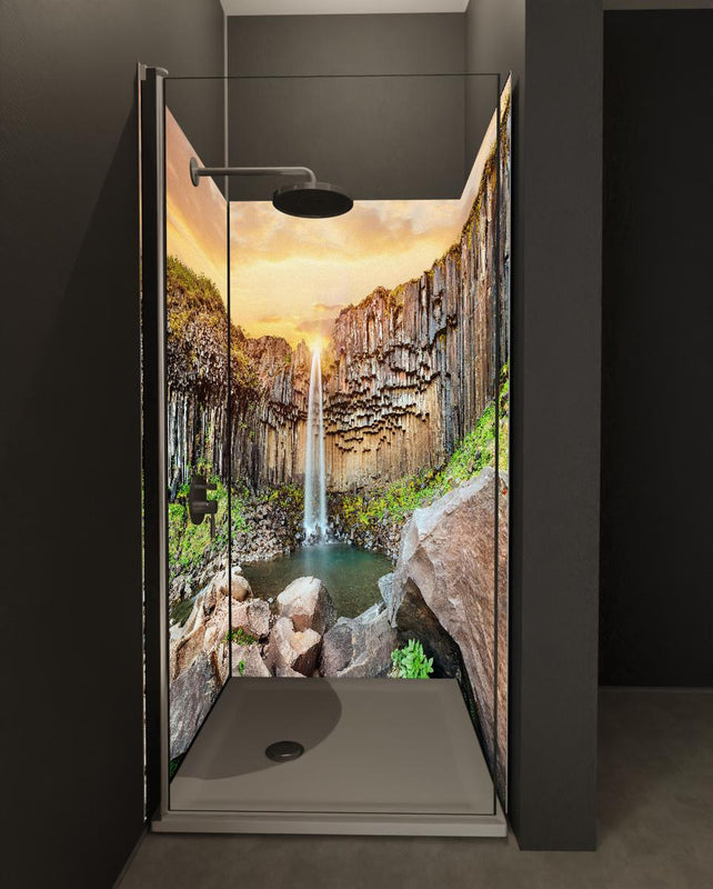 Duschrückwand - Wasserfall 