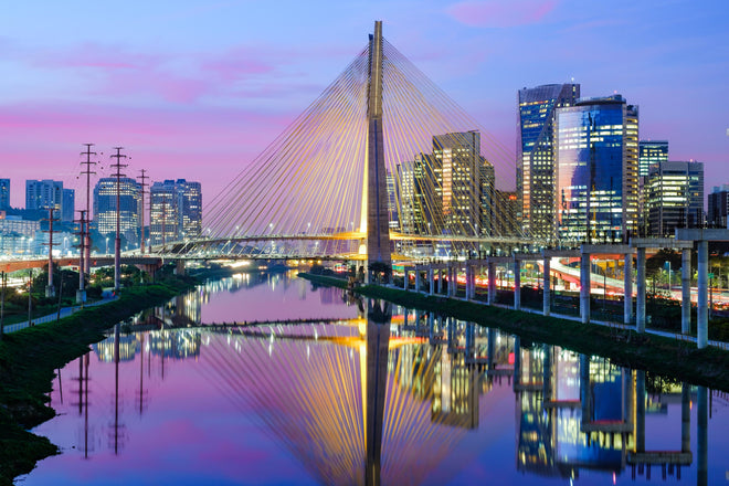 Duschrückwand - Wunderschöne Brücke - Brasilien
