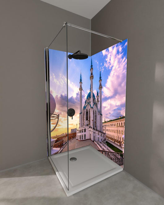 Duschrückwand - Wunderschöne Moschee - Russland