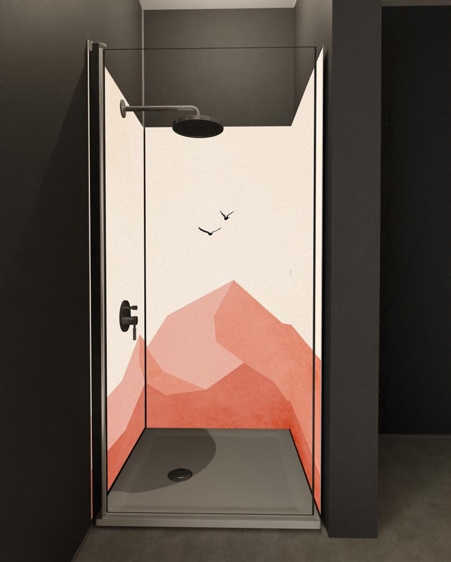 Duschrückwand - Zugspitze - Moderne Darstellung