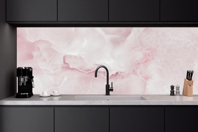 Küchenrückwand - Rosa Emperador Onyx Marmor