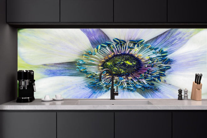 Küchenrückwand - hübsche aufblühende Blume