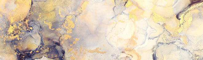 Küchenrückwand - Abstrakte Flüssigkunstmalerei mit Alkoholtinte