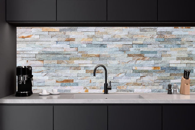 Küchenrückwand - Abstrakte Steinwandmuster