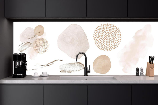Küchenrückwand - Abstrakte blush Elemente