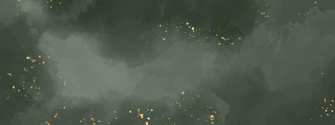 Küchenrückwand - Abstraktes Muster in Dunkelgrün mit Gold