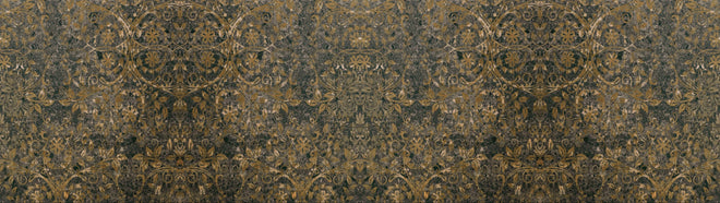 Küchenrückwand - Alt schwarze anthrazit Fliesenmuster