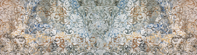 Küchenrückwand - Alte Abstrakte Vintage Shabby Retro Stein Mosaik