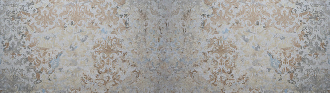 Küchenrückwand - Alte grau braune Vintage Fliesen