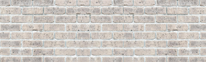 Küchenrückwand - Alte weiße Vintage Backsteinmauer