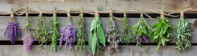 Küchenrückwand - Aromatische Küchenkräuter im Panoramaformat
