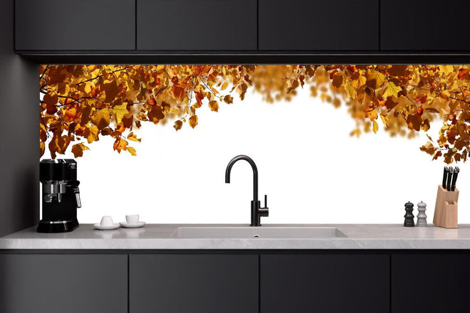 Küchenrückwand - Blätter im Herbst