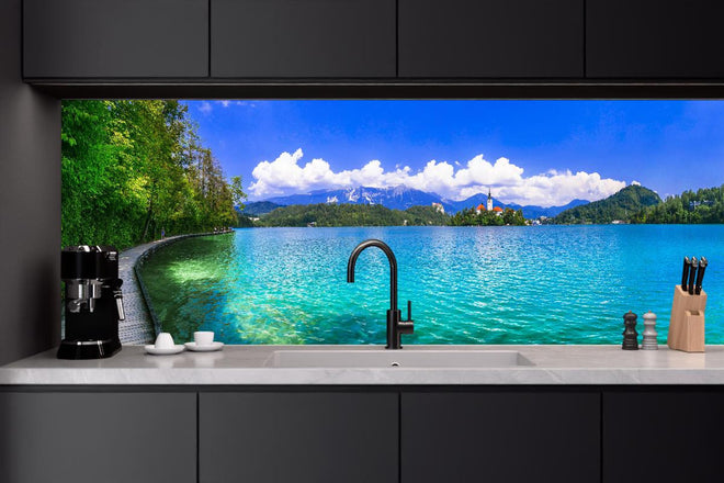 Küchenrückwand - Bleder See in Slowenien 1