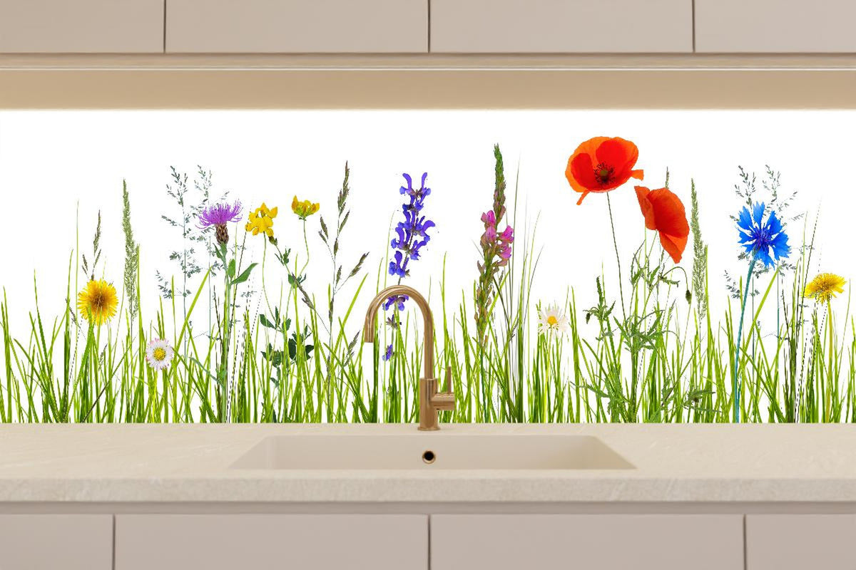 Küchenrückwand - Blumenwiese