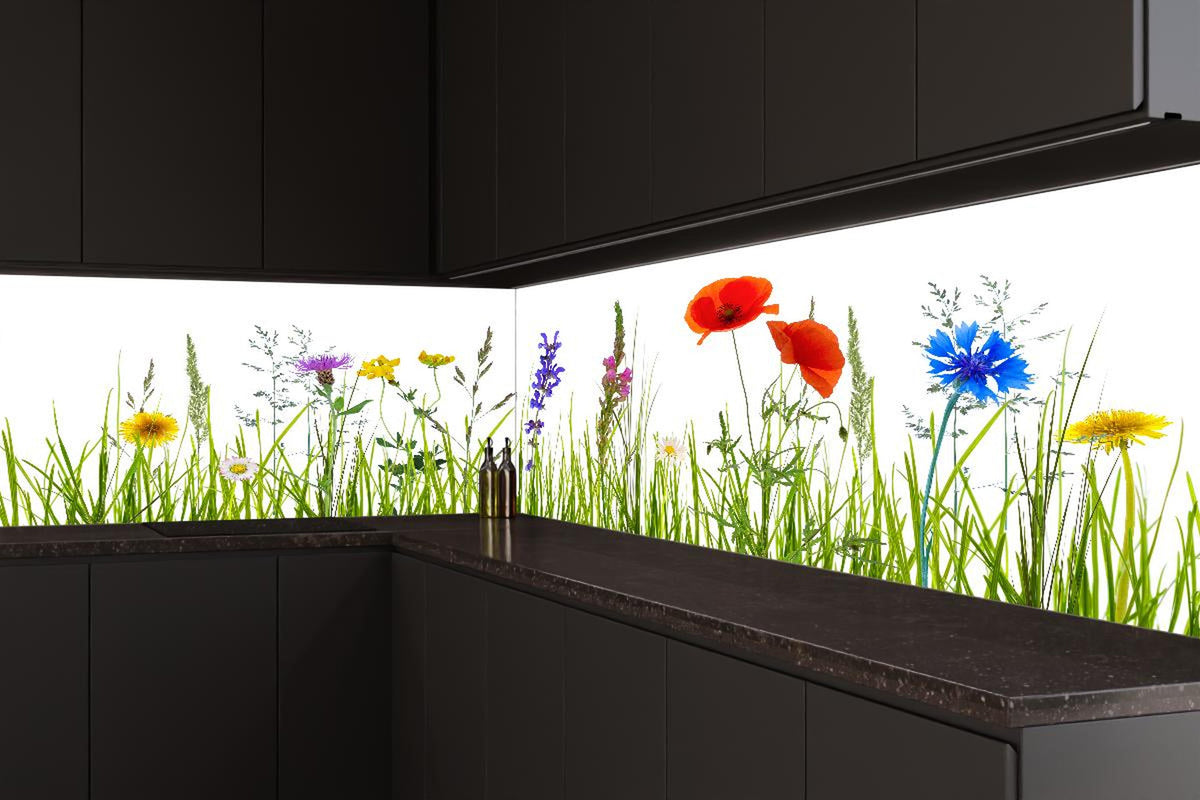 Küchenrückwand - Blumenwiese