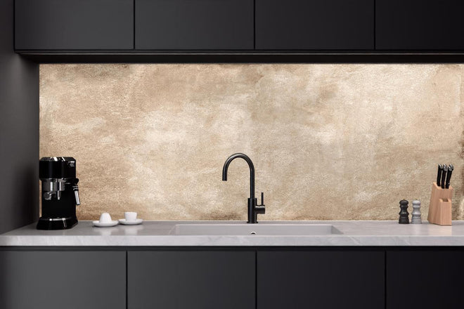 Küchenrückwand - Braune antike Zementwand