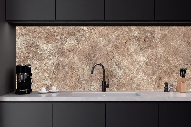 Küchenrückwand - Brauner alter Sandstein 1