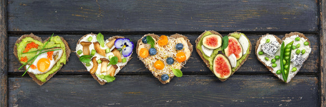 Küchenrückwand - Bunt belegte Brote