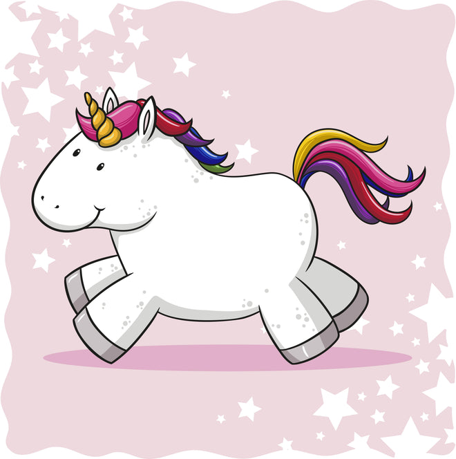 Küchenrückwand - Buntes Einhorn Plüschtier Design