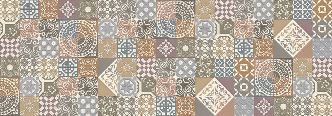 Küchenrückwand - Buntes portugiesisches Mosaik