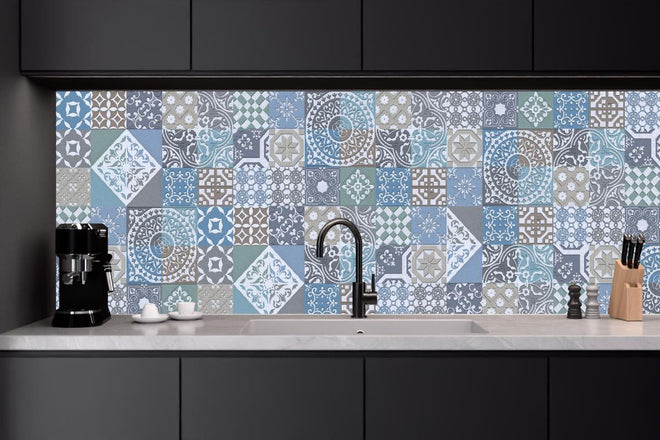 Küchenrückwand - Buntes portugiesisches Mosaik
