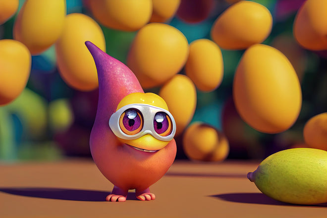 Küchenrückwand - Cartoon Mangos