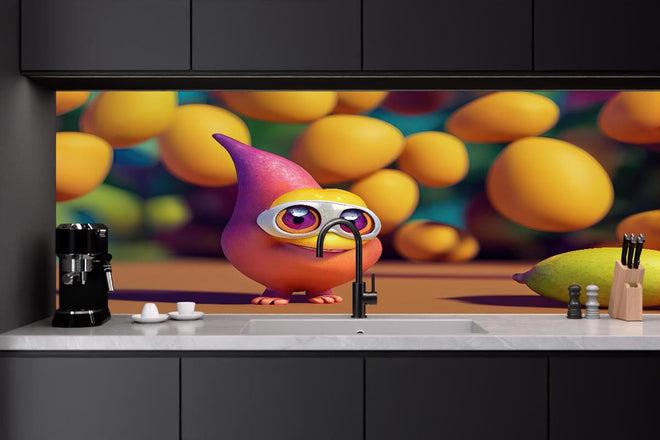 Küchenrückwand - Cartoon Mangos