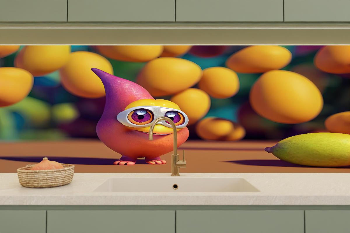 Küchenrückwand - Cartoon Mangos