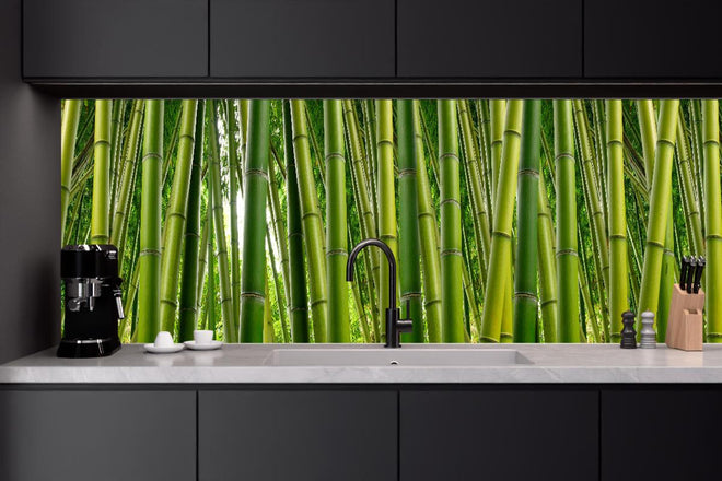 Küchenrückwand - Dichter Bambus-Dschungel
