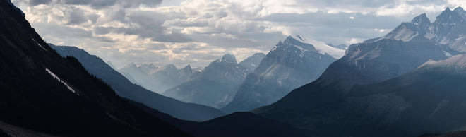 Küchenrückwand - Dramatische Landschaft entlang der Icefields Park