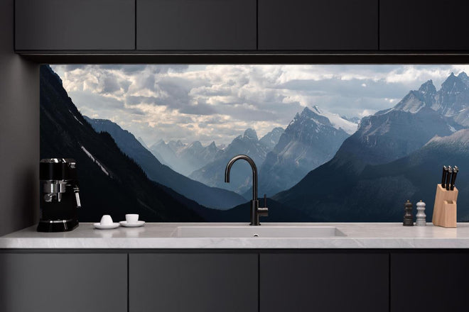 Küchenrückwand - Dramatische Landschaft entlang der Icefields Park