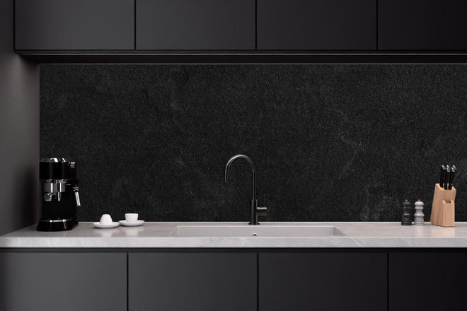 Küchenrückwand - Dunkel schwarzer Zement